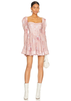 Bardot Evermore Floral Mini Dress in Pink. Size 6, 8.