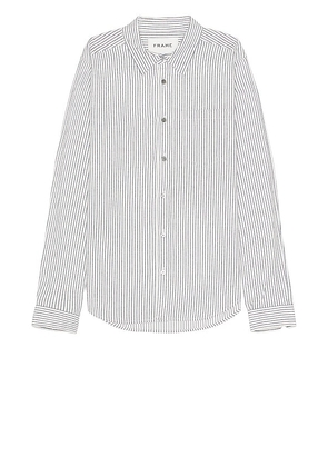 FRAME Classic Shirt in White. Size XL/1X.