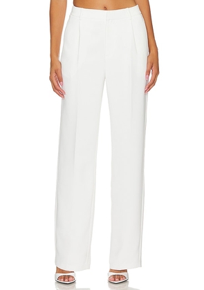 Good American Suiting Column Trouser in Ivory. Size 12, 24, 6, 8.