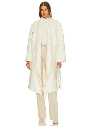 IRO Ricky Coat in Cream. Size 32.