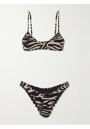 The Attico - Zebra-print Bikini - Multi - xx small,x small,small,medium,large,x large