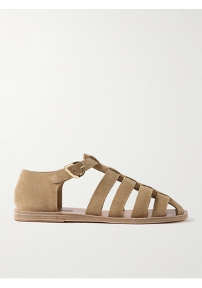 Ancient Greek Sandals - Homeria Suede Sandals - Neutrals - IT35,IT36,IT37,IT38,IT39,IT40,IT41,IT42