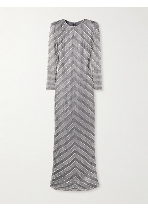 Naeem Khan - Crystal-embellished Mesh Gown - Gray - US0,US2,US4,US6,US8