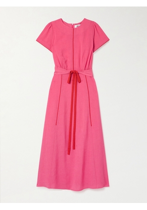 Cefinn - Rosie Belted Voile Midi Dress - Pink - UK 6,UK 8,UK 10,UK 12,UK 14,UK 16
