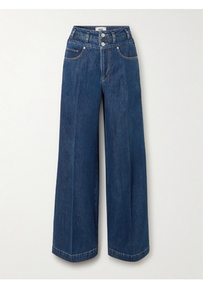 PAIGE - Portial High-rise Wide-leg Jeans - Blue - 23,24,25,26,27,28,29,30,31,32