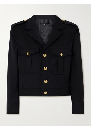 Nili Lotan - Lourde Cropped Wool-twill Jacket - Black - x small,small,medium,large,x large