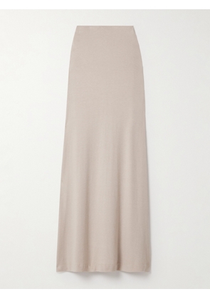 LESET - Lauren Stretch-knit Maxi Skirt - Neutrals - x small,small,medium,large,x large