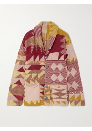 Fortela - Patchwork Embellished Jacquard-knit Cardigan - Multi - small,medium