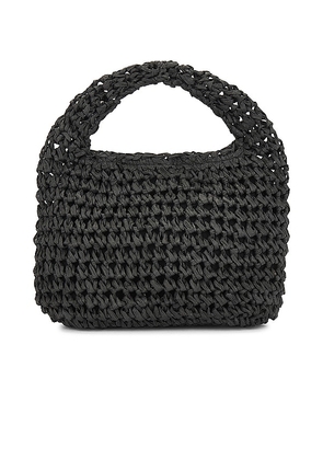 Hat Attack Micro Slouch Bag in Black.