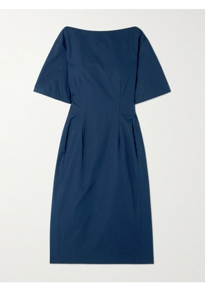 CARVEN - Cotton-poplin Midi Dress - Blue - FR34,FR36,FR38,FR40,FR42