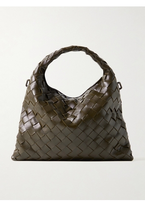 Bottega Veneta - Mini Hop Intrecciato Leather Shoulder Bag - Green - One size
