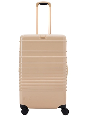 BEIS The Glossy Medium Check-In Roller in Beige.