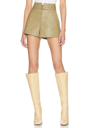 PAIGE Jonas Short in Olive. Size 8.