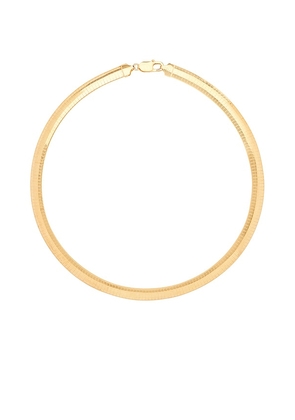 MEGA Omega 8 Necklace in Metallic Gold.