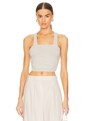 Theory Cropped Tank in Grey. Size M.