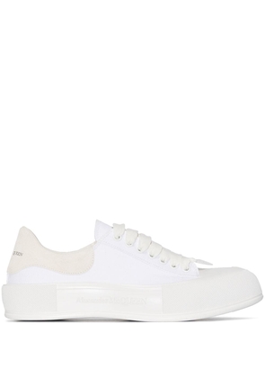 Alexander McQueen Deck Plimsoll lace-up sneakers - White