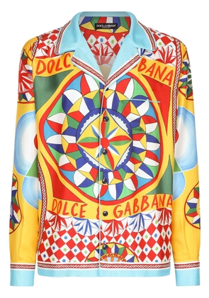 Dolce & Gabbana Carretto twill silk shirt - Yellow