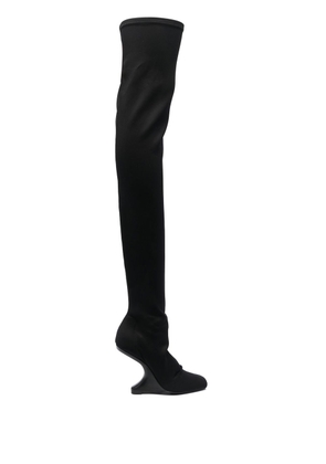 Rick Owens Lilies Cantilever 11 thigh-high boots - Black