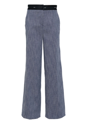 LIU JO logo-waistband wide-leg jeans - Blue