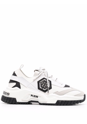 Philipp Plein Predator panelled low-top sneakers - White
