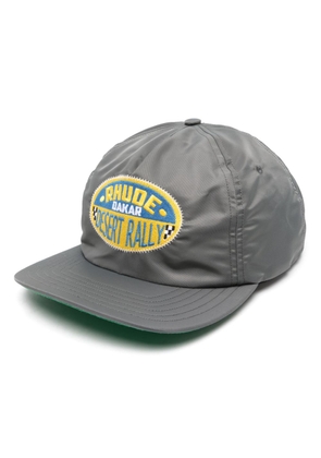 RHUDE logo-patch snapback cap - Grey