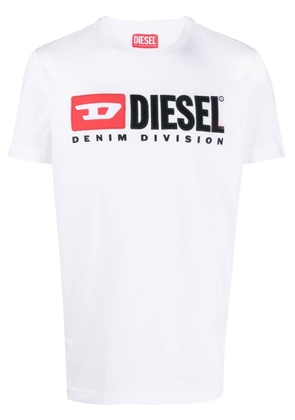 Diesel T-Diegor-Div logo-embroidered T-shirt - White
