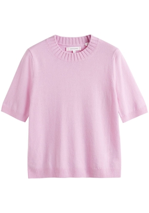 Chinti & Parker crew-neck knitted T-shirt - Pink
