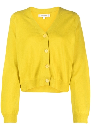 Chinti & Parker V-neck cropped wool cardigan - Yellow