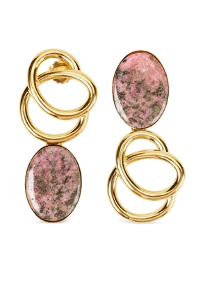 DESTREE Sonia stone-detailing earrings - Gold