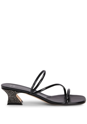 Giuseppe Zanotti Aude Strass embellished sandals - Black