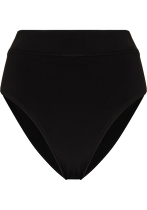 Y-3 logo-print high-rise bikini bottoms - Black