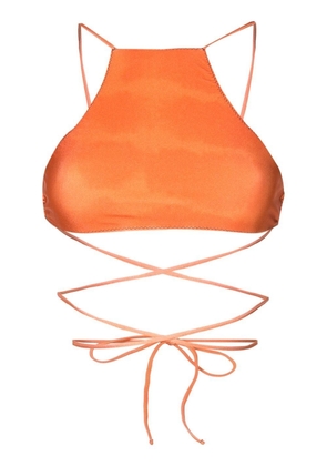 Clube Bossa Chung wrap-tie bikini top - Orange