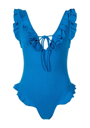 Clube Bossa Pina ruffled swimsuit - Blue