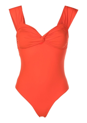 Clube Bossa Margareta twist-detail swimsuit - Orange