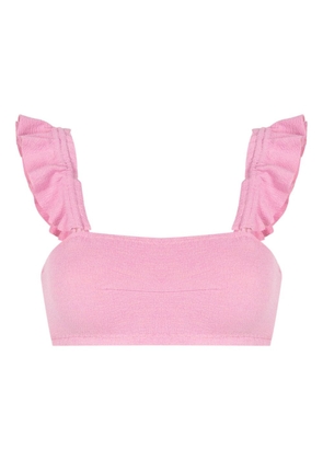 Clube Bossa Zarbo ruffle-detail bikini top - Pink