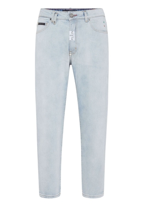 Philipp Plein mid-rise cropped jeans - Blue
