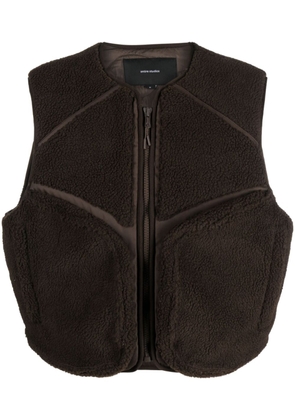 ENTIRE STUDIOS faux-shearling padded gilet - Brown
