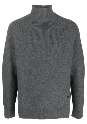 OAMC roll-neck ribbed-knit wool jumper - Grey