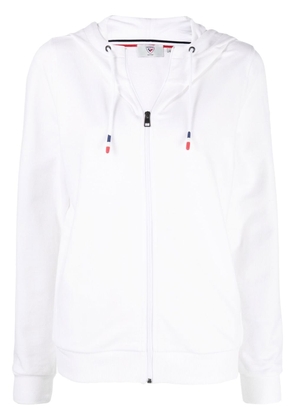 Rossignol cotton zip-up hoodie - White
