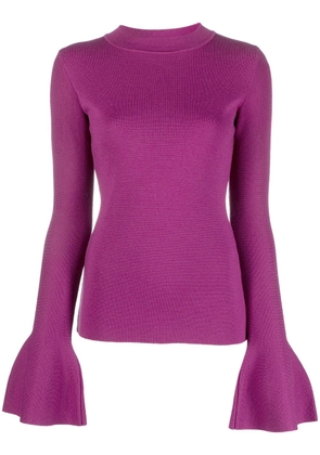 DESTREE Joan flared-sleeve knitted jumper - Pink