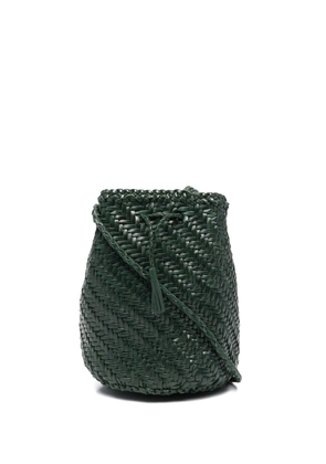 DRAGON DIFFUSION interwoven-design bucket bag - Green