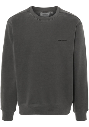 Carhartt WIP logo-embroidered cotton sweatshirt - Grey