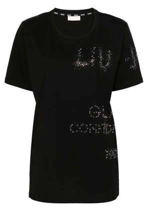 LIU JO crystal-embellished cotton shirt - Black