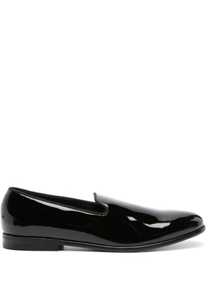 Doucal's patent leather loafers - Black