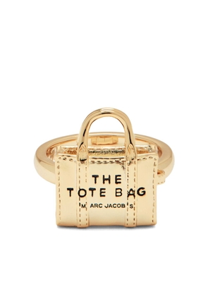 Marc Jacobs The Mini Icon Bag sculpted ring - Gold
