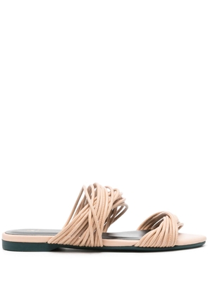 Patrizia Pepe multi-strap leather sandals - Neutrals