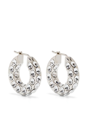 Amina Muaddi small Jahleel hoop earrings - Silver
