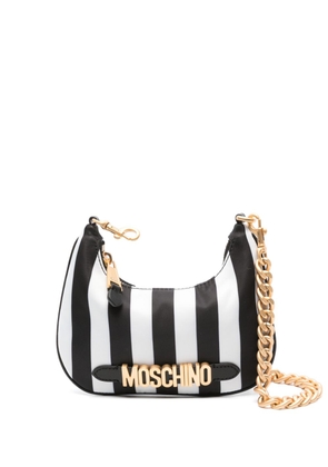 Moschino striped mini bag - Black