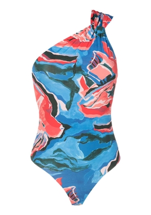 Clube Bossa Draper graphic-print swimsuit - Blue