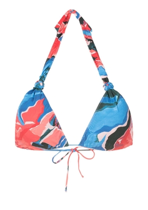 Clube Bossa Rings graphic-print bikini top - Blue